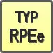 Piktogram - Typ: RPEe